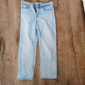Levi's wedgie straight Cropped jeans